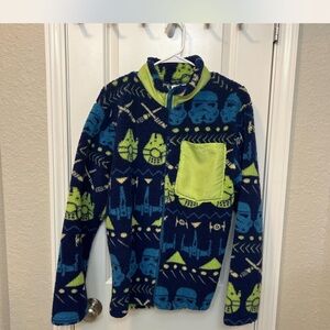 Star Wars Fleece with Blue and Lime Design